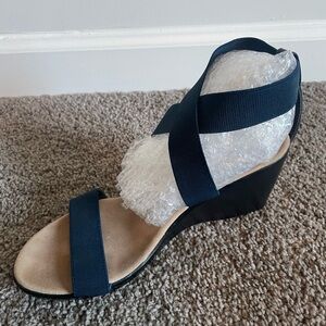 CHARLESTON SHOE CO. Navy Wedges